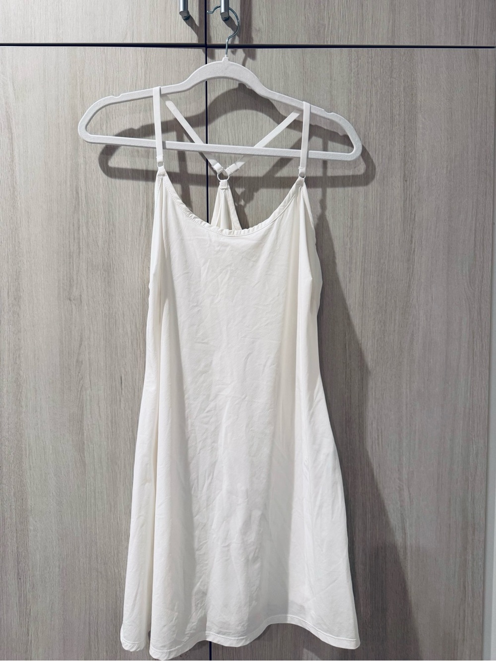 Calvin Klein Performance dress white Adjustable-Strap built in shorts Sz M
